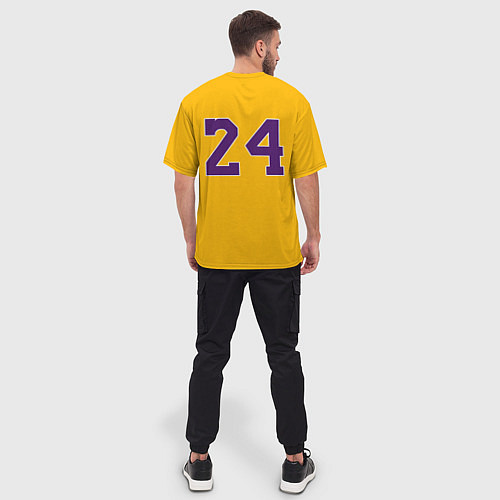 Мужская футболка оверсайз Kobe Bryant / 3D-принт – фото 4