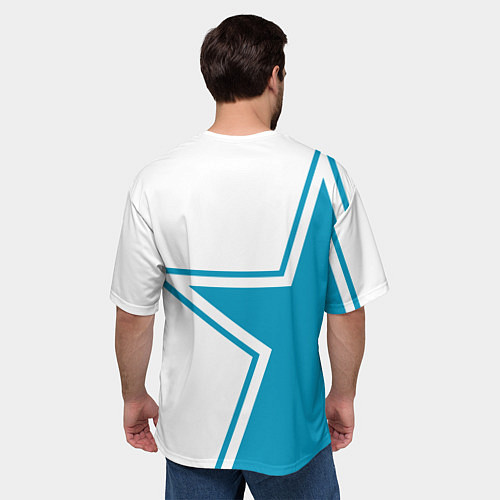 Мужская футболка оверсайз ВДВ / 3D-принт – фото 4