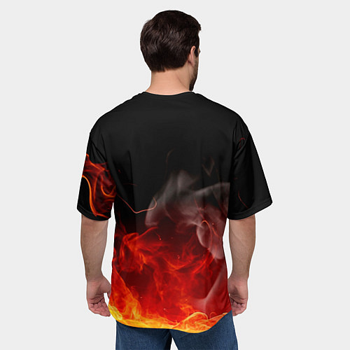 Мужская футболка оверсайз ВДВ / 3D-принт – фото 4
