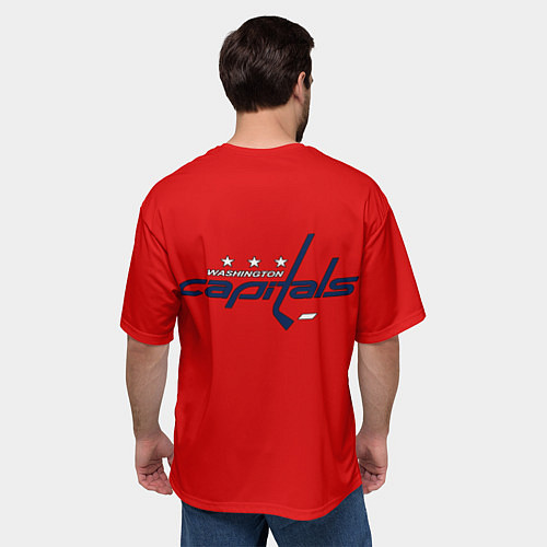 Мужская футболка оверсайз Ovechkin Capitals / 3D-принт – фото 4