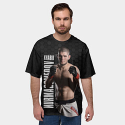 Футболка оверсайз мужская Хабиб Нурмагомедов, цвет: 3D-принт — фото 2