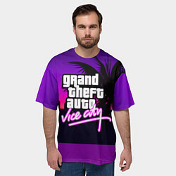 Футболка оверсайз мужская GTA:VICE CITY, цвет: 3D-принт — фото 2