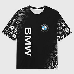 Футболка оверсайз мужская BMW, цвет: 3D-принт