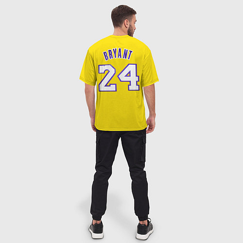 Мужская футболка оверсайз Kobe Bryant 24 / 3D-принт – фото 4