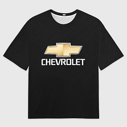 Футболка оверсайз мужская CHEVROLET, цвет: 3D-принт