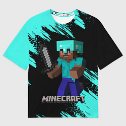 Футболка оверсайз мужская MINECRAFT, цвет: 3D-принт
