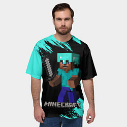 Футболка оверсайз мужская MINECRAFT, цвет: 3D-принт — фото 2