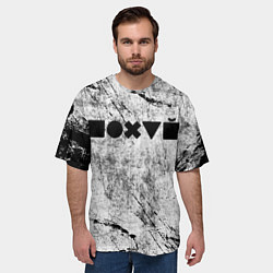 Футболка оверсайз мужская Безразличие, цвет: 3D-принт — фото 2