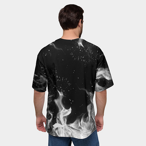 Мужская футболка оверсайз AC DC / 3D-принт – фото 4