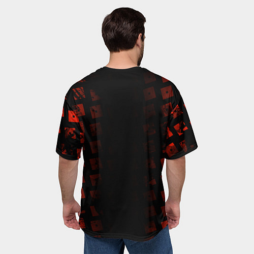 Мужская футболка оверсайз Roblox / 3D-принт – фото 4