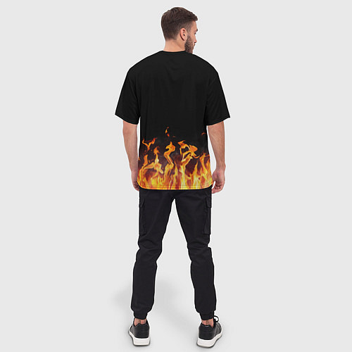 Мужская футболка оверсайз Noize MC / 3D-принт – фото 4