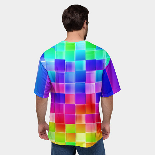 Мужская футболка оверсайз Роблокс / 3D-принт – фото 4