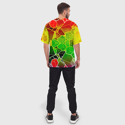 Мужская футболка оверсайз Роблокс / 3D-принт – фото 4