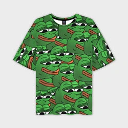 Мужская футболка оверсайз Pepe The Frog