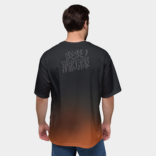 Мужская футболка оверсайз Fire Force / 3D-принт – фото 4