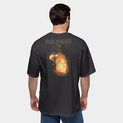 Мужская футболка оверсайз Fire Force ??8 / 3D-принт – фото 4
