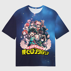 Мужская футболка оверсайз Моя геройская академия