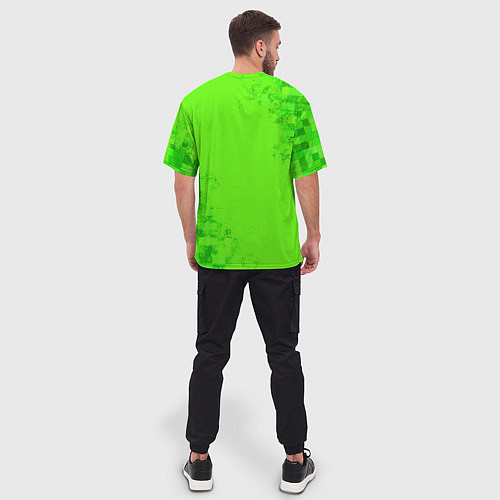 Мужская футболка оверсайз MINECRAFT / 3D-принт – фото 4