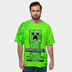 Футболка оверсайз мужская MINECRAFT, цвет: 3D-принт — фото 2