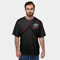 Футболка оверсайз мужская TOYOTA, цвет: 3D-принт — фото 2
