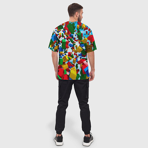 Мужская футболка оверсайз Roblox Cubes / 3D-принт – фото 4