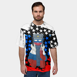 Футболка оверсайз мужская CountryHumans, цвет: 3D-принт — фото 2
