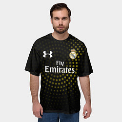 Футболка оверсайз мужская Real Madrid, цвет: 3D-принт — фото 2