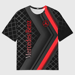 Футболка оверсайз мужская Mercedes-Benz, цвет: 3D-принт