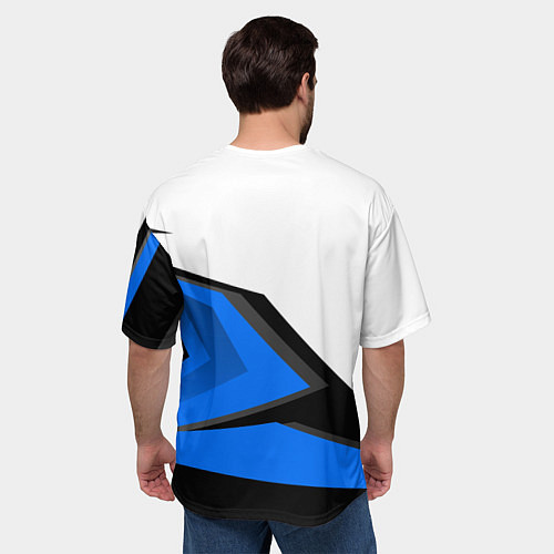 Мужская футболка оверсайз Mercedes-Benz / 3D-принт – фото 4