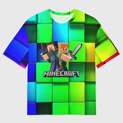 Футболка оверсайз мужская MINECRAFT, цвет: 3D-принт