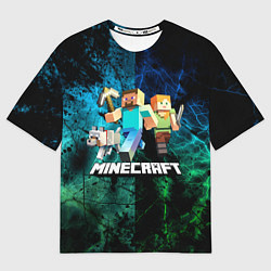 Футболка оверсайз мужская Minecraft Майнкрафт, цвет: 3D-принт