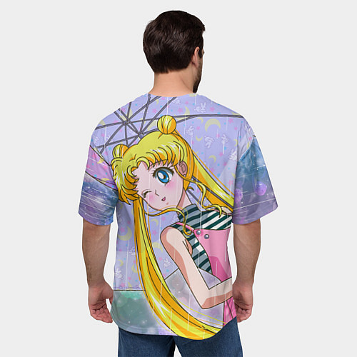 Мужская футболка оверсайз Sailor Moon / 3D-принт – фото 4