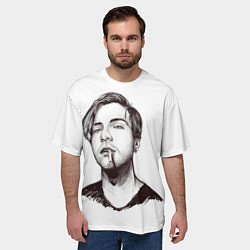 Футболка оверсайз мужская Pyrokinesis, цвет: 3D-принт — фото 2