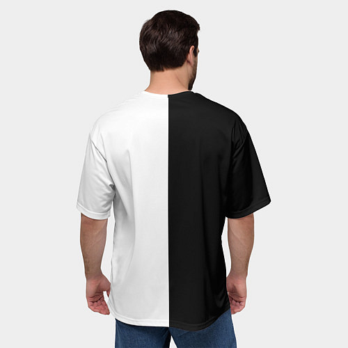 Мужская футболка оверсайз MERCEDES AMG / 3D-принт – фото 4