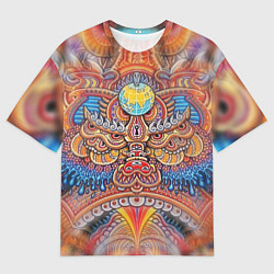 Футболка оверсайз мужская Rising dragon, цвет: 3D-принт