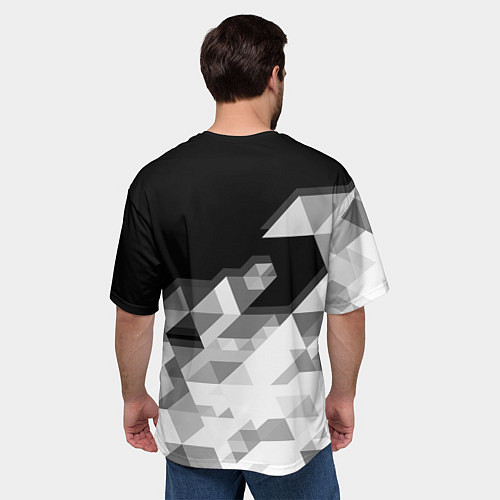 Мужская футболка оверсайз NISSAN GTR / 3D-принт – фото 4