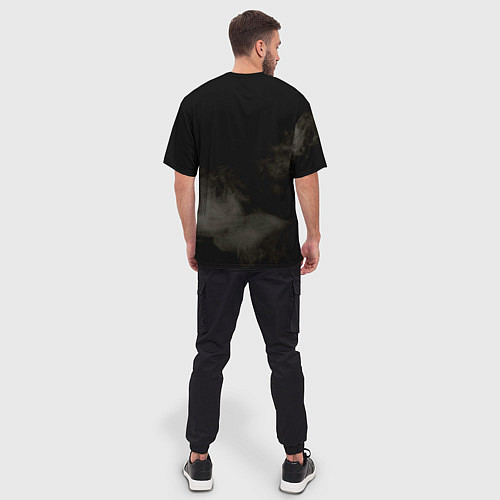 Мужская футболка оверсайз ALL BLACKS / 3D-принт – фото 4