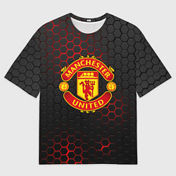Футболка оверсайз мужская МАНЧЕСТЕР ЮНАЙТЕД, цвет: 3D-принт