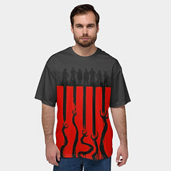 Футболка оверсайз мужская Очень странные дела, цвет: 3D-принт — фото 2