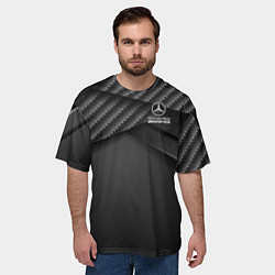 Футболка оверсайз мужская Mercedes-AMG, цвет: 3D-принт — фото 2