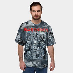 Футболка оверсайз мужская Iron Maiden, цвет: 3D-принт — фото 2