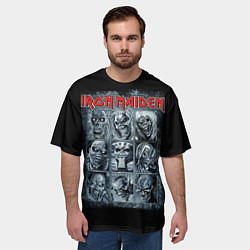 Футболка оверсайз мужская Iron Maiden, цвет: 3D-принт — фото 2