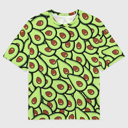 Футболка оверсайз мужская АВОКАДО, цвет: 3D-принт