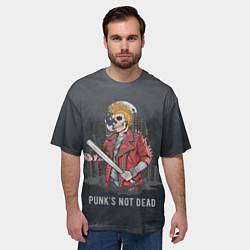 Футболка оверсайз мужская Punk??s Not Dead, цвет: 3D-принт — фото 2