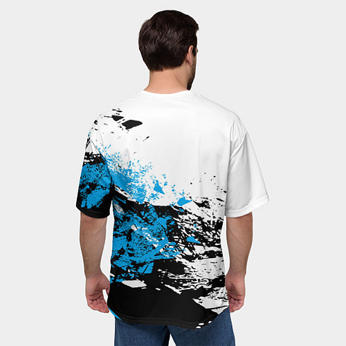 Мужская футболка оверсайз Audi RS / 3D-принт – фото 4