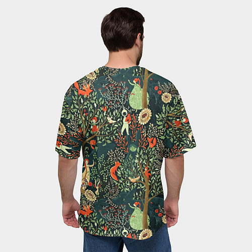 Мужская футболка оверсайз Abstraction Pattern / 3D-принт – фото 4