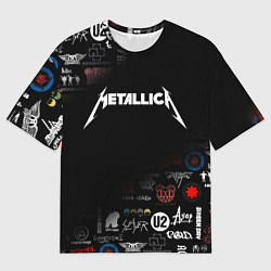 Футболка оверсайз мужская Metallica, цвет: 3D-принт