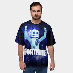 Футболка оверсайз мужская Marshmello, цвет: 3D-принт — фото 2