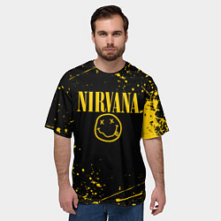 Футболка оверсайз мужская NIRVANA, цвет: 3D-принт — фото 2