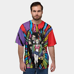 Футболка оверсайз мужская Хищные птицы, цвет: 3D-принт — фото 2